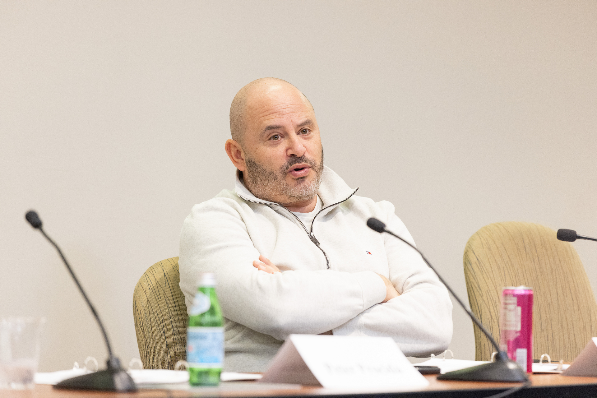 Eli Weiss speaking during the affordable housing panel